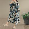 Plus Size Cotton Vintage Floral New In Dresses for Women Casual Loose Long Summer Dress
