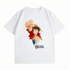One Piece Monkey D Luffy Punch Print T-Shirt Casual Short Sleeve Cotton Anime Streetwear Unisex's T-Shirt