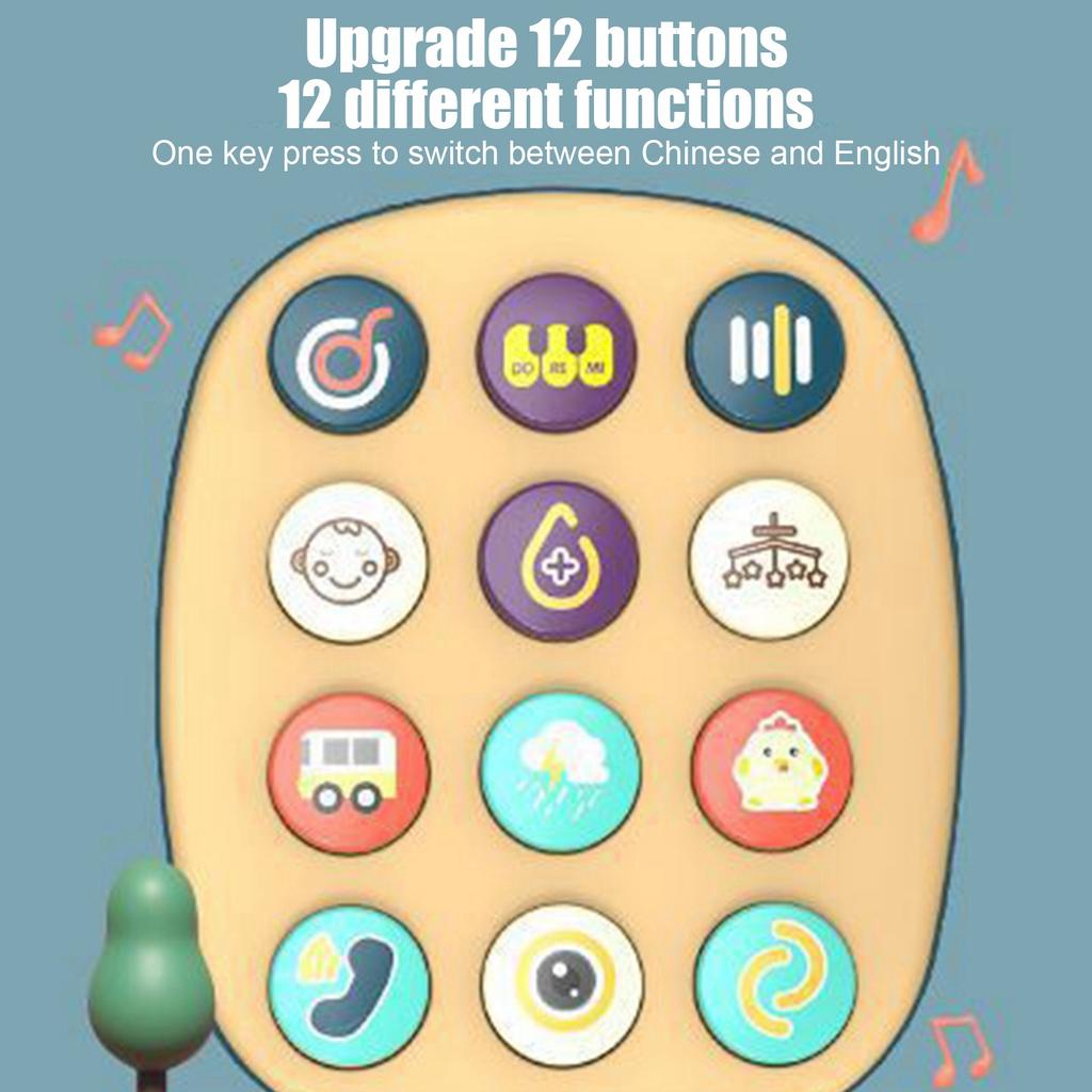 Kids Cute Mobile Phone Toy 16 Different Functions Children Simulation Cat Phone Car