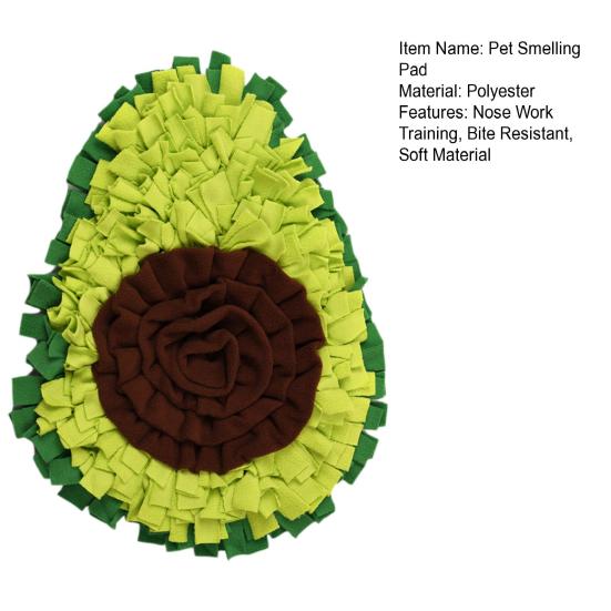 Snuffle Blanket Avocado Dog Pet Interactive Mat Feeding Mat Treat Dispenser Natural