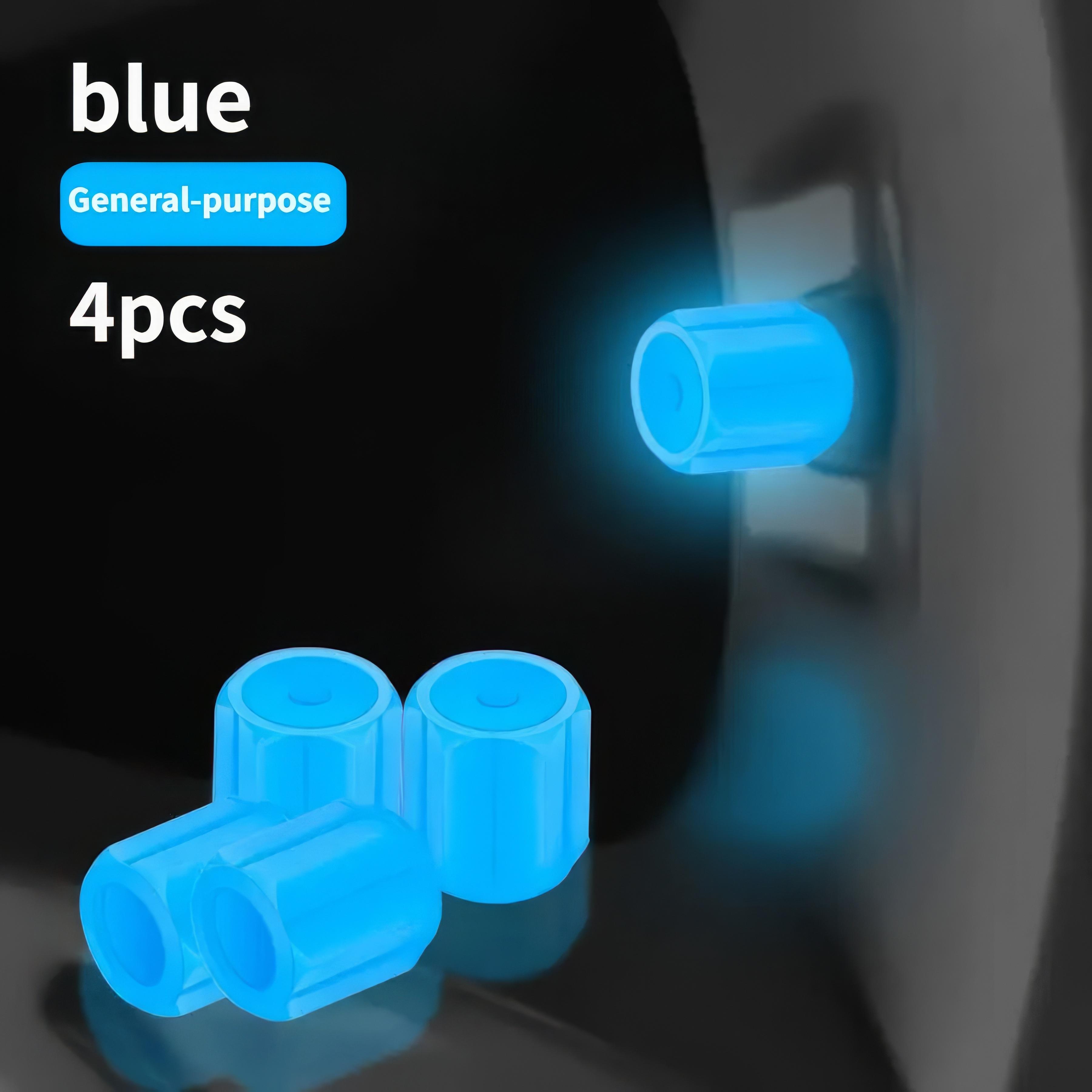 

4 Pieces of Luminous Tire Valve Caps, Universal Valve Covers, Suitable for Car, Bicycle, and Motorcycle Tires