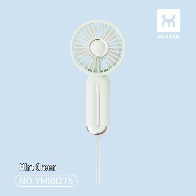 

Portable USB Rechargeable Silent Handheld Fan with Lanyard – Ideal for Outdoor Use and Student Gifts Factory/Wholesale/Export/Cross-border