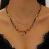 Sunflower Collarbone Necklace: Light Luxury Retro Sweater Chain for Autumn-Winter Layering