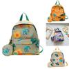 Shoulder Dual Charming Backpack For Kids With Floral Graphical Design Perfect For Use Daily
