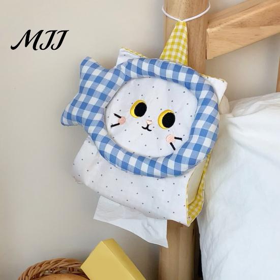 Dorm Room Storage Organizer Hanging Tissue Box Holder, Foldable Fabric Napkin Dispenser, Household Solution Durable Portable Organizer, for