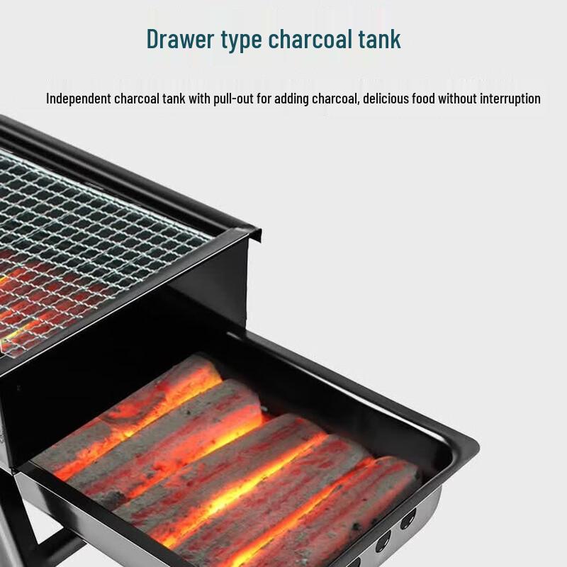 oeny Portable Folding Charcoal BBQ Grill
