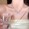 Collana con Nappa a Farfalla di Perle per Donna - Catena a Collare di Alta Gamma con un Tocco di Eleganza, Accessorio per il Collo Dolce e Cool