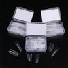 180pcs/3Box Sandwich Dual Nail Forms 15Size Quick Extensions-Dual Forms T-shaped Ellipse Manicure Forms Top Mold Bottom Mold