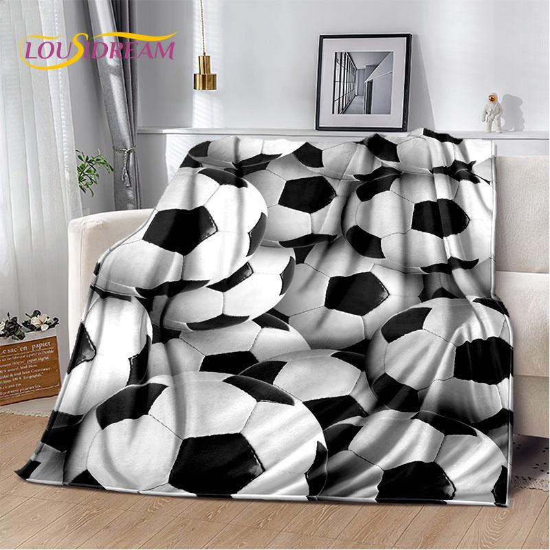 29 Stil Futbol Sahası Futbol Spor Karikatür Yumuşak Battaniye, Ev Yatak Odası Yatak Kanepe Seyahat Örtüsü Çocuk Hediyesi için Yumuşak Atma Battaniye