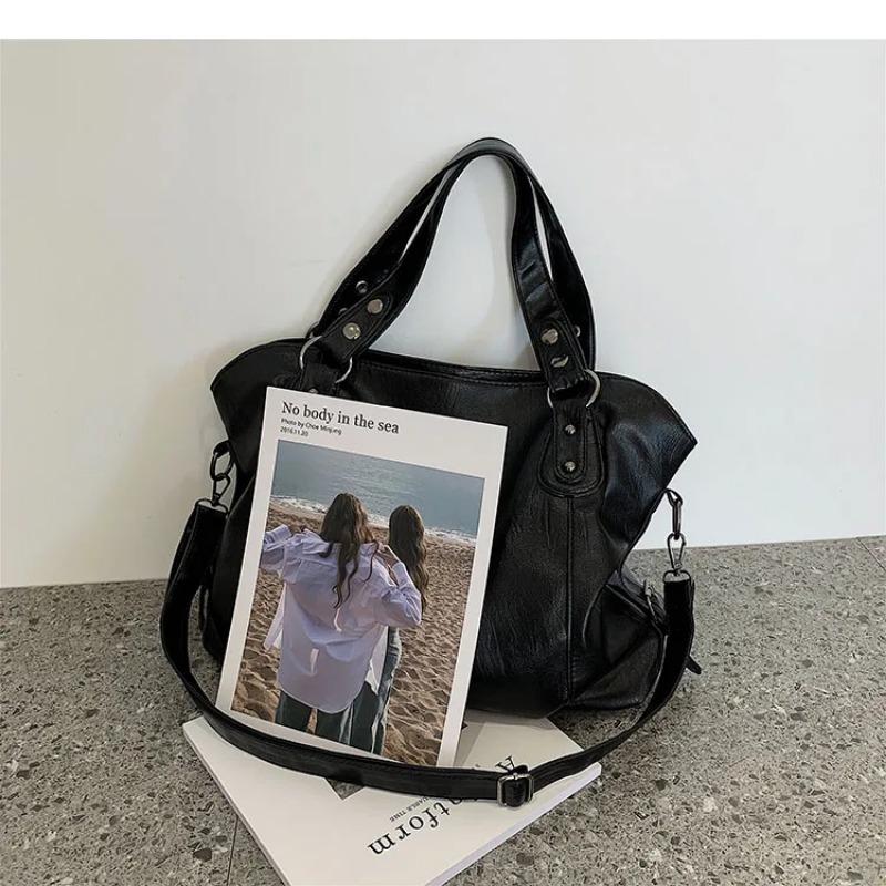 Große Tragetasche für Damen 2025 Neu im Modedesign Hohe Kapazität Leder Schulter-Seitentasche Damen-Shopper Handtaschen Geldbörse