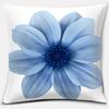 Modern Blue Flowers Collection Doublesided Printed pillow cover Short plush Suitable living rooms bedrooms throw cushion cover