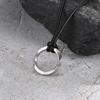 New Stylish Norse Viking Necklaces for Men,Waterproof Stainless Steel Mobius Round Pendant Collar,Gifts for Him Jewelry