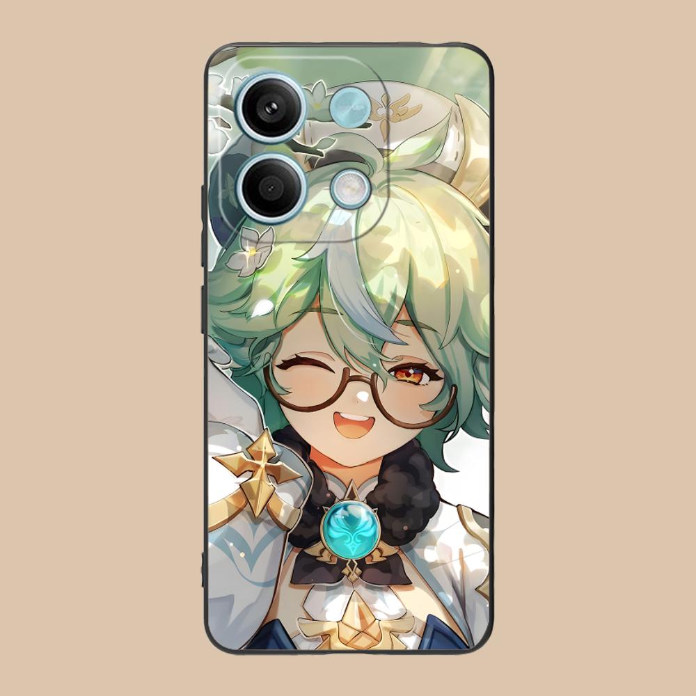 Game GI Sucrose Matte TPU Mobile Phone Case for POCO M7 M6 M5 M4 M3 X7 X6 X5 X4 X3 Pro GT 5G Colorful Printing Cover