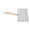 Detachable Stainless Steel Hot Dog Sau Roller Rack Stmer With Extra   Wood Handle 4 Skewers 6 Stick Design BBQ Tools