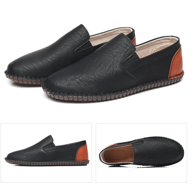 Nové pánské boty Měkké mokasíny Pánské ploché boty Pohodlné boty pro řízení Běžné boty Bean