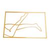 Female Art Wall Decoration Minimalist Modern Iron Art Innovative Metal Line Wall Art Decor for