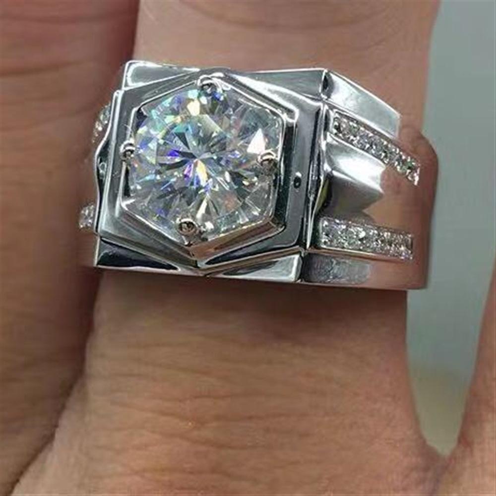 Trendy Claws Design Micro Crystal Rings AAA White Zircon Cubic Rings For Women Men's Wedding Engagement Band Party Jewerly Gifts
