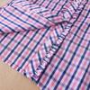 Girls' Plaid Shirt with Ruffle Long Sleeve Casual Top 100% Cotton Spring Autumn Daily Wear Kids' Fashion 2025