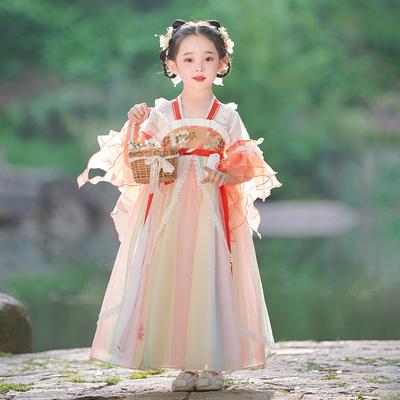 Girl Hanfu Ancient Costume Children Chinese Style Little Girl Dress Tang Dress Princess Skirt National Costume Children
