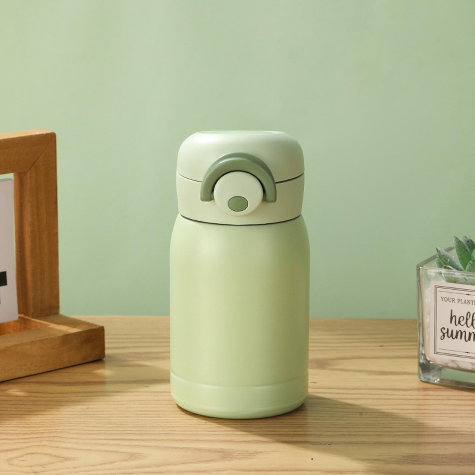 Мини термос-кружка Карманная кружка Нержавеющая сталь Портативная карманная термобутылка для воды Посуда для напитков для кемпинга на открытом воздухе 220ml зелёный