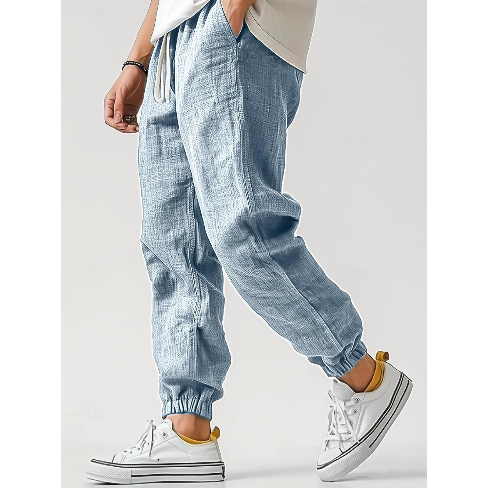 

Спортивные штаны для фитнеса, однотонные, свободные, повседневные, спортивные штаны для бега XXXL