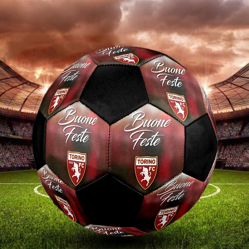 1 PZ Pallone da calcio Torino FC taglia 5 Pallone da calcio indoor Praha Colorato Per tutte le età Cucito a macchina PVC Pronto per la competizione Resistente Alta elasticità