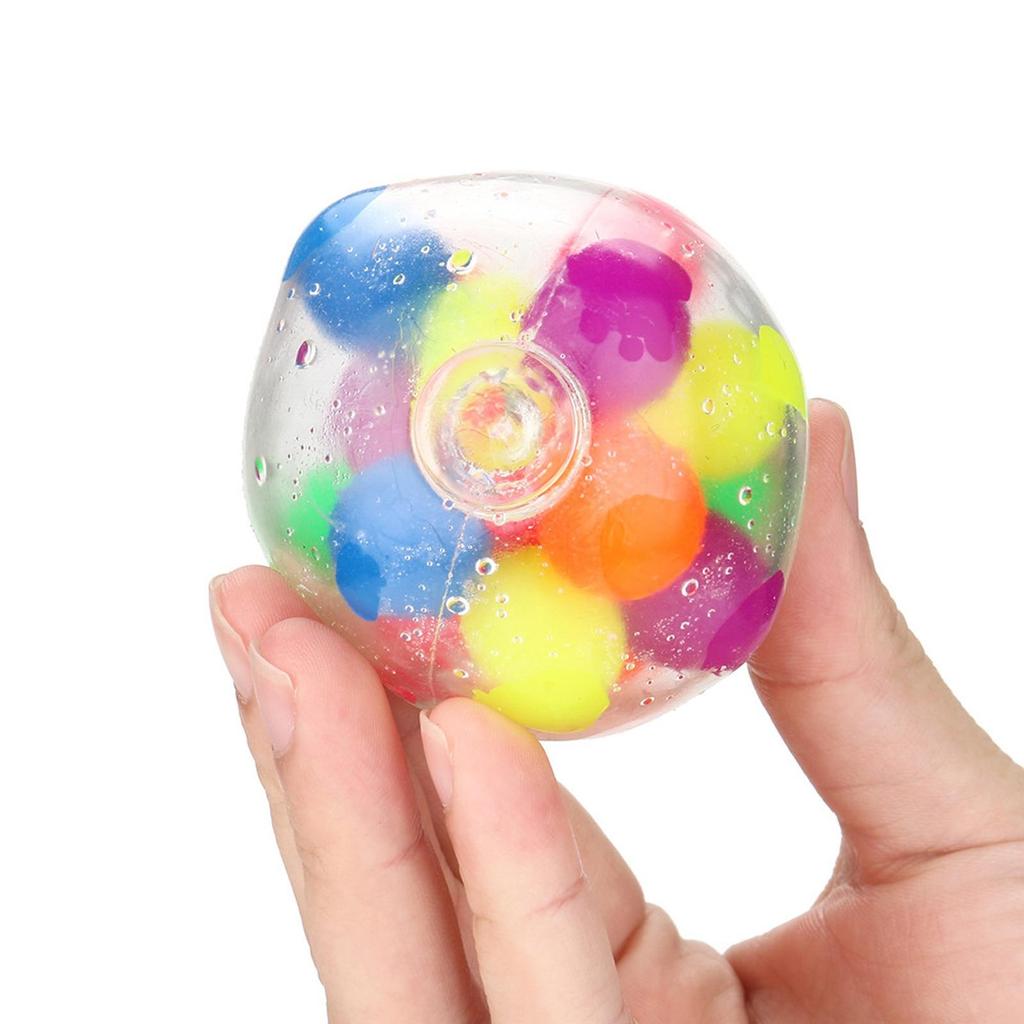1pc Anti Stress Toy Sensory Stress Ball Stress Reliever Dimple Fidge Toys Release Rainbow Ball