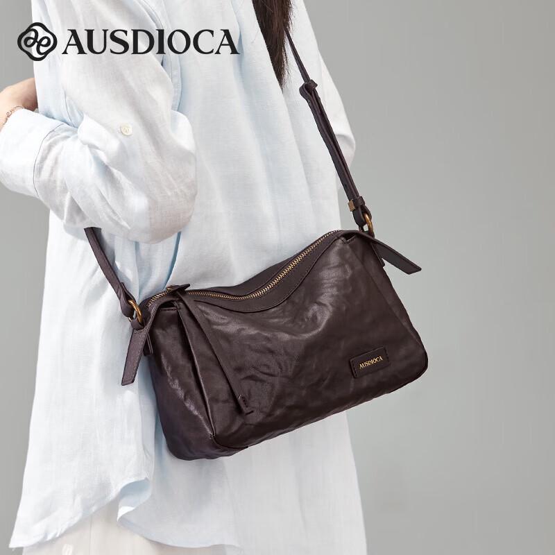 Audiga Women s 2026 Soft Leather Pillow Shoulder Bag