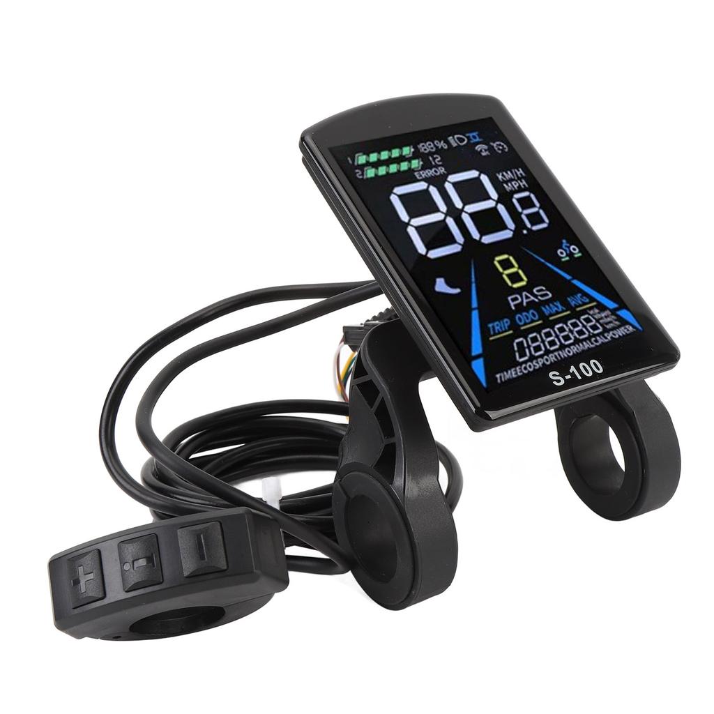 Electric Bike Motor Controller High Power Brushless Motor Speed Controller Kit with LCD Display Grip Handle Assist Sensor