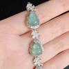 A-Grade Natural Jade Blue Water Bracelet: Ice Seed Egg Shape, Light Luxury, New Chinese Retro Design - Live Stream Bestseller