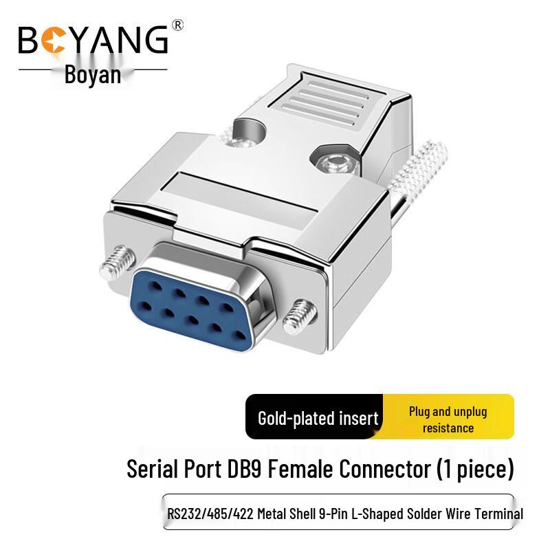 Boyang DB9 Female Solder Connector 9-Pin