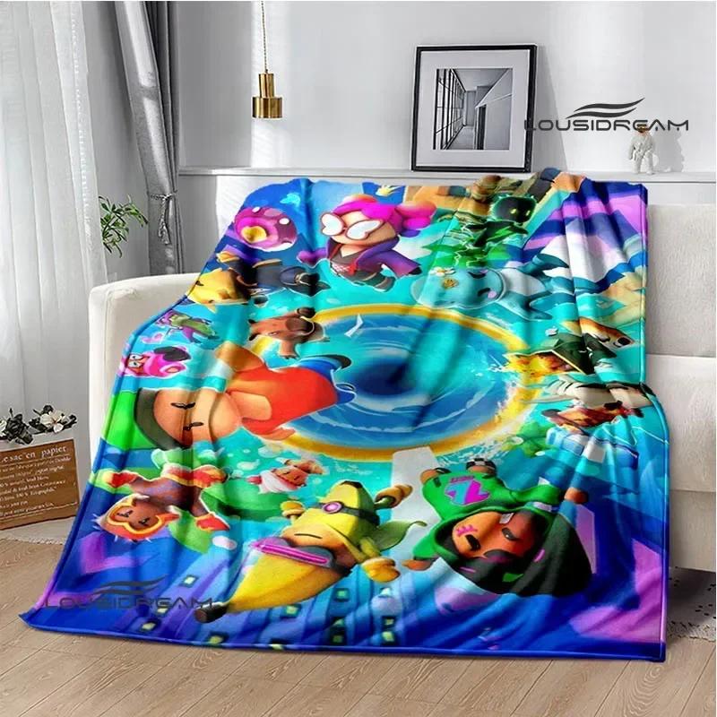 3D game Cartoon Stumble-guys printed blankets Warm Flannel blanket Soft and comfortable blanket Home bed linings Birthday Gift