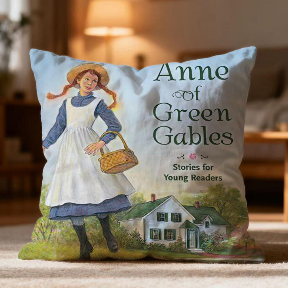 Hot AAnne of Green Gableses Cushion Cover Soft Washable Pillow Case Multi-Scene for Couch Bed Travel Office Use