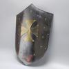 60.96 Cm Medieval Knight Crusader Cross Shield, Larp Re-enactment Cosplay Shield, Functional Armour Knight Battle Shield