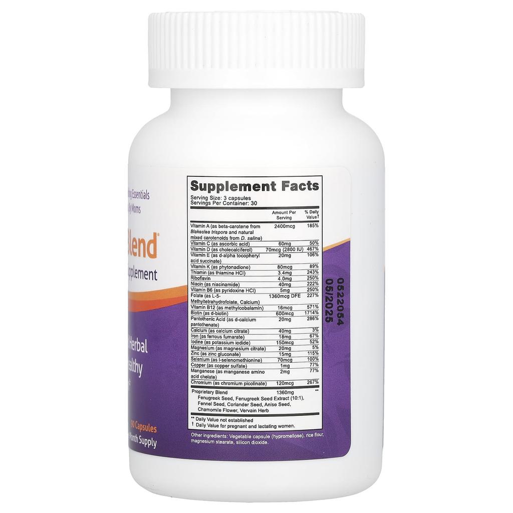 Fairhaven Health Milkies, Nursing Blend, 90 Capsules