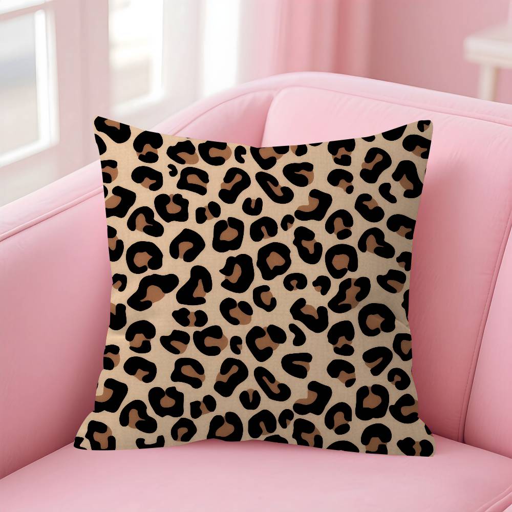 Fashion Leopard Personalized Pillow Dust Cover Bedroom Kids Party Decoration Pillowcase Birthday Children Gift