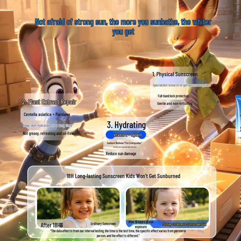 Disney Kids High Protection Physical Sunscreen Gel