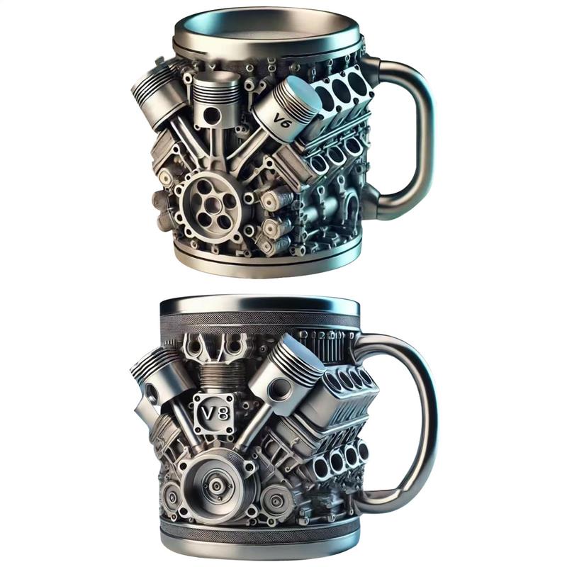 V8 V6 Engine Mechanical Bearings Office Tea Cup Mechanical Enthusiast Office Coffee Mug Friends Birthday Gift