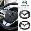 Car Interior Steering Wheel Center Sticker Auto Accessories For 2 3 6 5 Atenza CX30 CX90 CX60 CX50 MX30 CX3 CX5 MX5 CX7 Ax