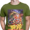 Golden Axe Streets Of Rage T-Shirt für Herren Reines Baumwoll-Vintage-T-Shirt Retro Axel Blaze Kampfspiel-T-Shirts