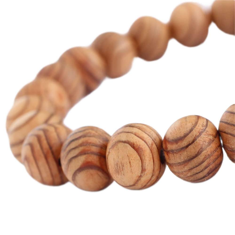 Prayer 8 X 9 Mm Yakusugi Bracelet Straight Bracelet Bracelet Prayer World Heritage Site Yakushima Natural Wood Yakusugi Amulet Gift for Men Women