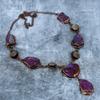 Labradorite Gemstone Copper Electroformed Trendy Wedding Chain Necklace Jewelry VP-110