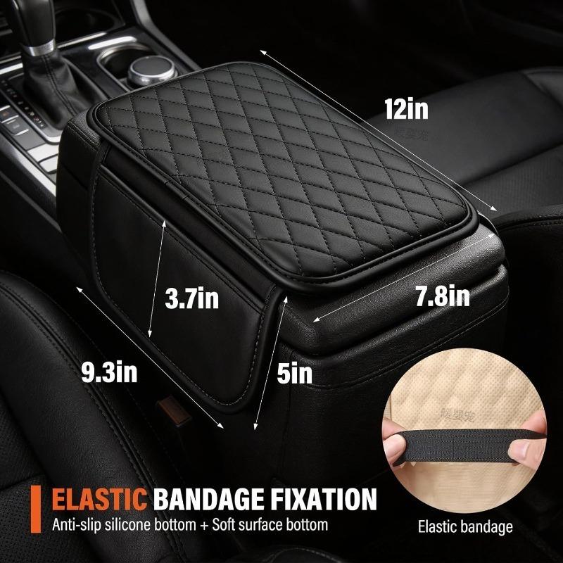 Xiaomi Center Console Protector Cover Car Armrest Box Pad Tissue Box Armrest Pad with Side Storage Pocket Paper Rack Armrest Car Box