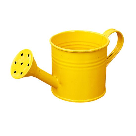 Long Spout Watering Can Metal Garden Watering Can Small Watering Pot for Indoor жёлтый