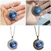 Thai Amulet Chinese Pixiu Dragon Eye Necklace Pendant Vintage Protect Charm Talisman Money Wealth Success Health Lucky Jewelry Buddhist Moon Chain