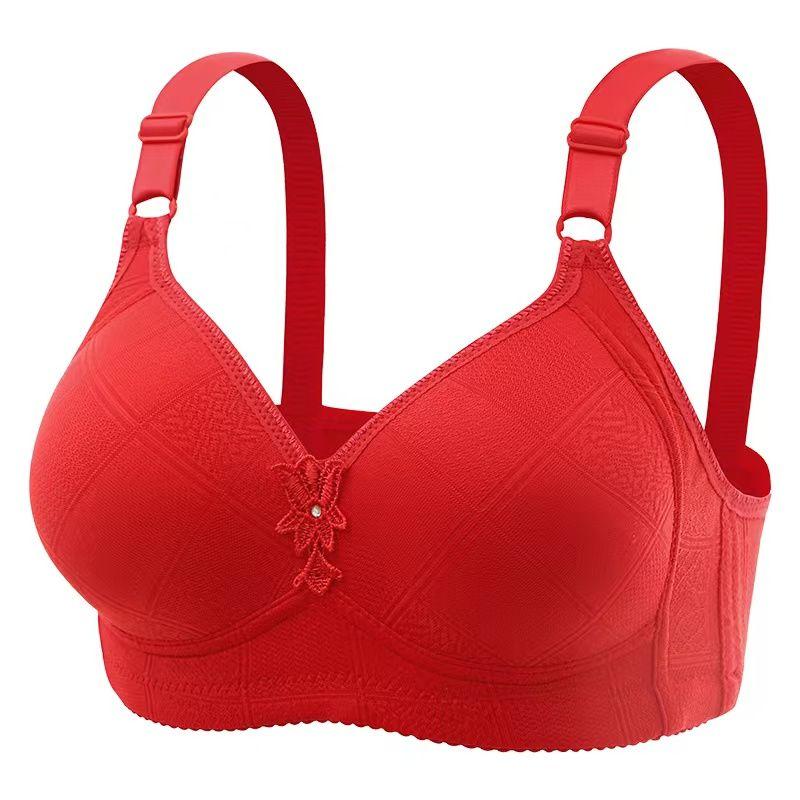 Große und dünne Dessous für Frauen ohne Stahlbügel, mit Raffung und Lifting-BH, zur Sammlung von Hilfsbrüsten und nicht-magnetischer High-End-BH