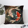 Carp illustration Pillow Case Sofa Decorative Home Double-sided Print Plush Square Throw Pillow Covers Cushion Decor Cover