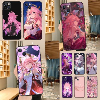 Yae Miko Genshin Impact Phone Case For iPhone 17 Pro Max 14 13 12 11 15 16 Pro Max Mini 16 15 Plus 16e 17 Air Cover