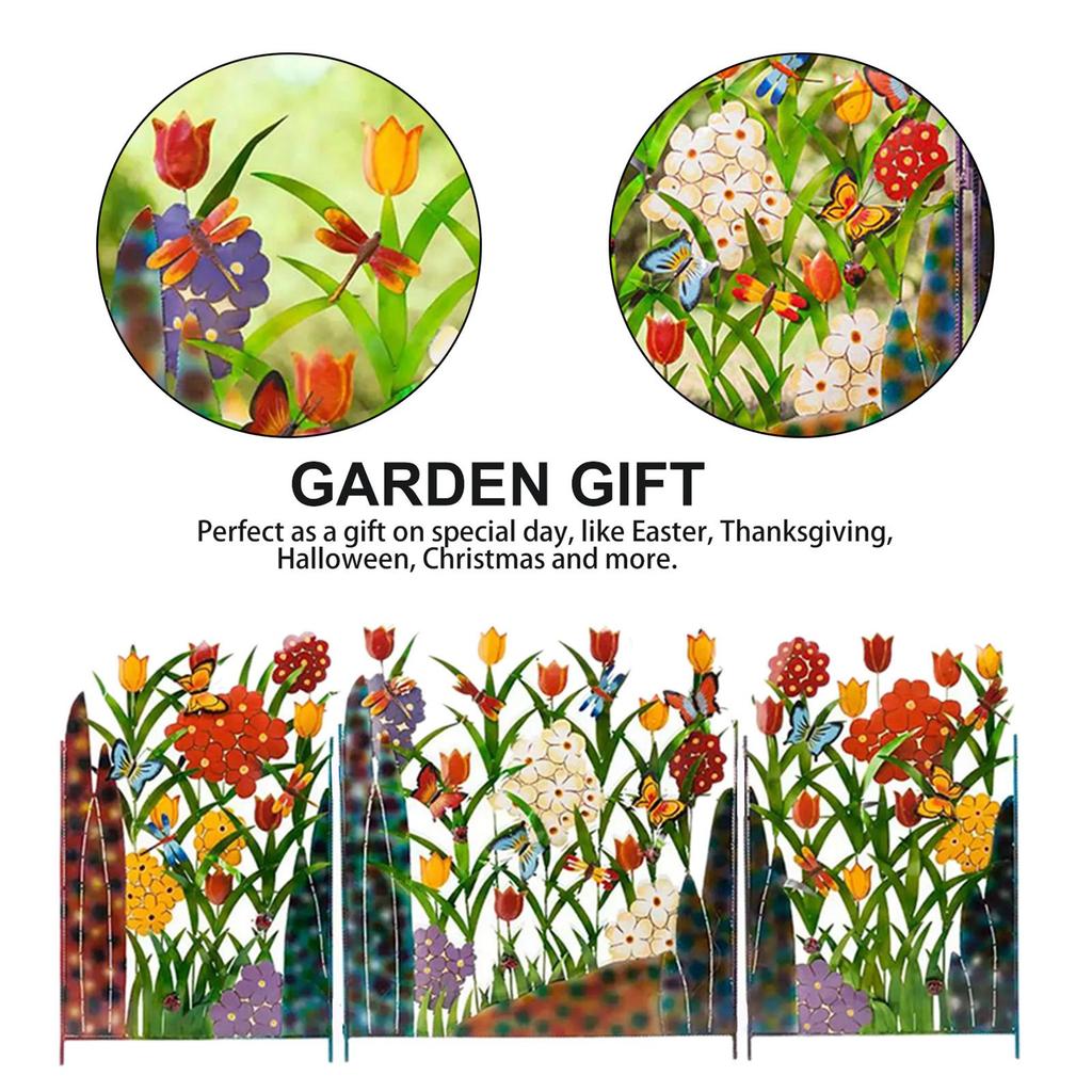 Iron Garden Fence 30x27cm Courtyard Barrier