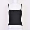Yi Zhi Lian Women's European & American Strappy Ribbed Bandage Tank Top - Slimming, Sexy, Backless, Stretchy, Versatile Resort Wear